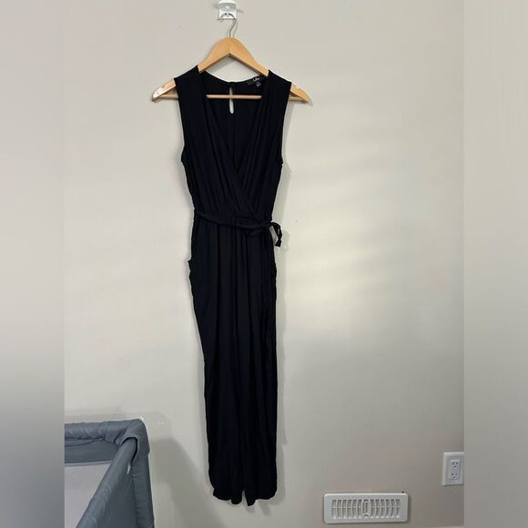 Lulu’s Advanced Degree Black Sleeveless Jumpsuit - Picture 8 of 16